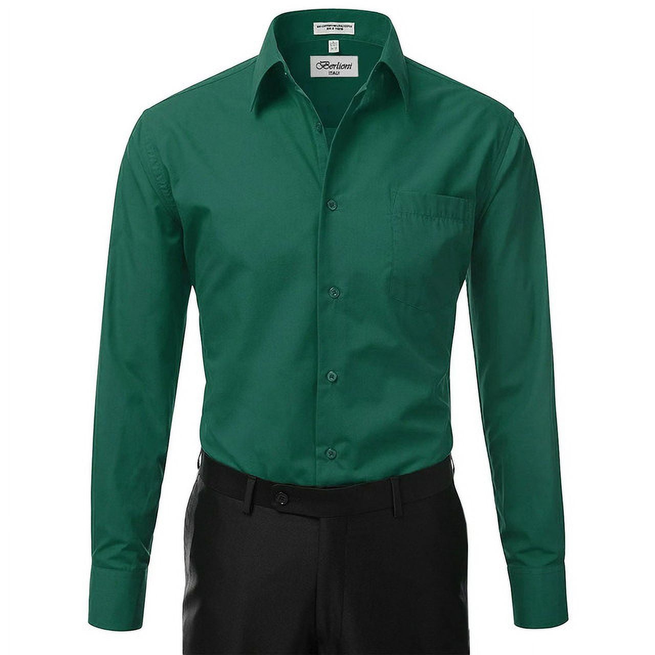 green mens dress shirt